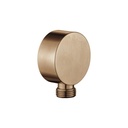 Round Wall Outlet Elbow - Brushed Bronze