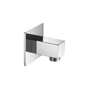 Square Wall Outlet Elbow - Diamond Chrome