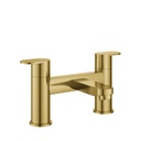 Smart 2-Hole Deck Mounted Bath Filler - Brushed Brass