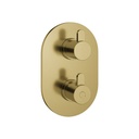 Smart Round Smartbox Finishing Set - Brushed Brass