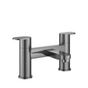 Smart 2-Hole Deck Mounted Bath Filler - Gun Metal