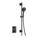 Smart Square Shower Pack with Slide Rail - Matt Black