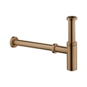 Minimalist Bottle Trap and Pipe - Brushed Bronze