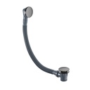 Bath Clicker Waste with Overflow - Gun Metal