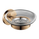 Coco Glass Soap Dish - Brushed Bronze