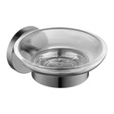 Coco Glass Soap Dish - Gun Metal