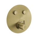 Levo Round 2-Outlet GoClick Finishing Set - Brushed Brass