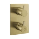 Levo Square Smartbox Finishing Set - Brushed Brass