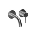 Levo 2-Hole Concealed Basin Mixer Finishing Set - Brushed Nickel