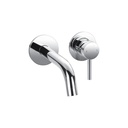 Levo 2-Hole Concealed Basin Mixer Finishing Set - Diamond Chrome