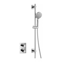 Levo Square Shower Pack with Slide Rail - Diamond Chrome
