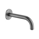Levo Round 170mm Bath Spout - Gun Metal