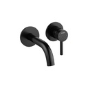 Levo 2-Hole Concealed Basin Mixer Finishing Set - Matt Black