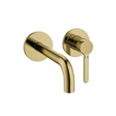 Moonlight 2-Hole Concealed Basin Mixer Finishing Set - Brushed Brass