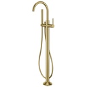 Moonlight Floor Standing Bath and Shower Mixer - Brushed Brass