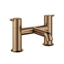 Moonlight 2-Hole Deck Mounted Bath Filler - Brushed Bronze