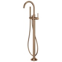 Moonlight Floor Standing Bath and Shower Mixer - Brushed Bronze