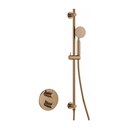Moonlight Round Shower Pack with Slide Rail - Brushed Bronze