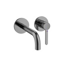 Moonlight 2-Hole Concealed Basin Mixer Finishing Set - Gun Metal