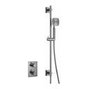 Moonlight Square Shower Pack with Slide Rail - Gun Metal