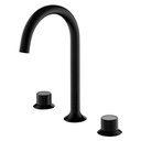 Moonlight 3-Hole Deck Mounted Basin Mixer - Matt Black