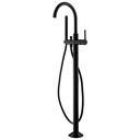 Moonlight Floor Standing Bath and Shower Mixer - Matt Black