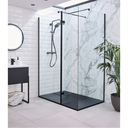 Kartell K-VIT Nero Wetroom Profile Kit (Wall Profile & Bracing Bar)