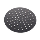 Kartell K-VIT Nero Round Shower Head 250mm