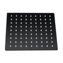 Kartell K-VIT Nero Square Shower Head 250mm