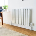 Kartell K-RAD Boston Single Designer Radiator - White 600 x 1190