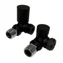 Kartell K-RAD Corner Valve 15mm (Pair) - Black