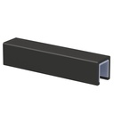 Kartell K-VIT Wetroom Glass Decorative Edge 2mtr - Black