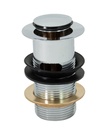 PEERLESS Basin Waste Clicker Plug Slotted 1.1/4" (brass backnut) CP