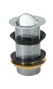 PEERLESS Basin Waste Flip Plug Solid 1.1/4" (brass backnut) CP