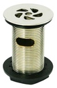 PEERLESS Basin Waste Flush Grated Slotted 1.1/4" BN