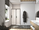 Ionic Essence Frameless Black Sliding Door - 1200