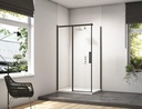 Ionic Essence Frameless Sliding Door - Optional Black Side Panel - 800