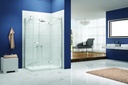 Ionic Essence Frameless Hinge & Inline Door - Optional Side Panel - 800