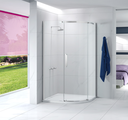 Ionic Essence Frameless Black 1 Door Offset Quadrant - Right Hand - 1200 x 900 (RH)