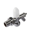 Kartell 15mm Angled LS/WH Radiator Valve (Galaxy)