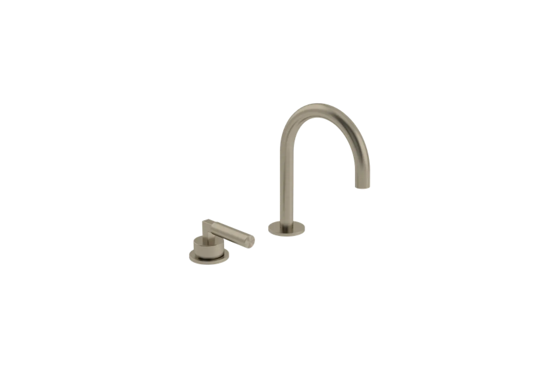 COALBROOK ZURICH 2TH DECK MOUNTED BASIN MIXER BN - ROUND SPOUT
