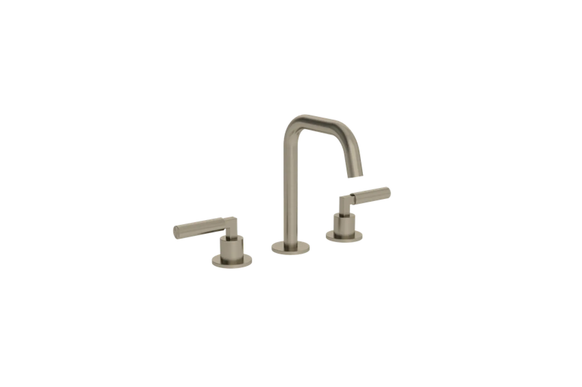 COALBROOK ZURICH 3 TAP HOLE BASIN MIXER BN - ANGLED FIXED SPOUT