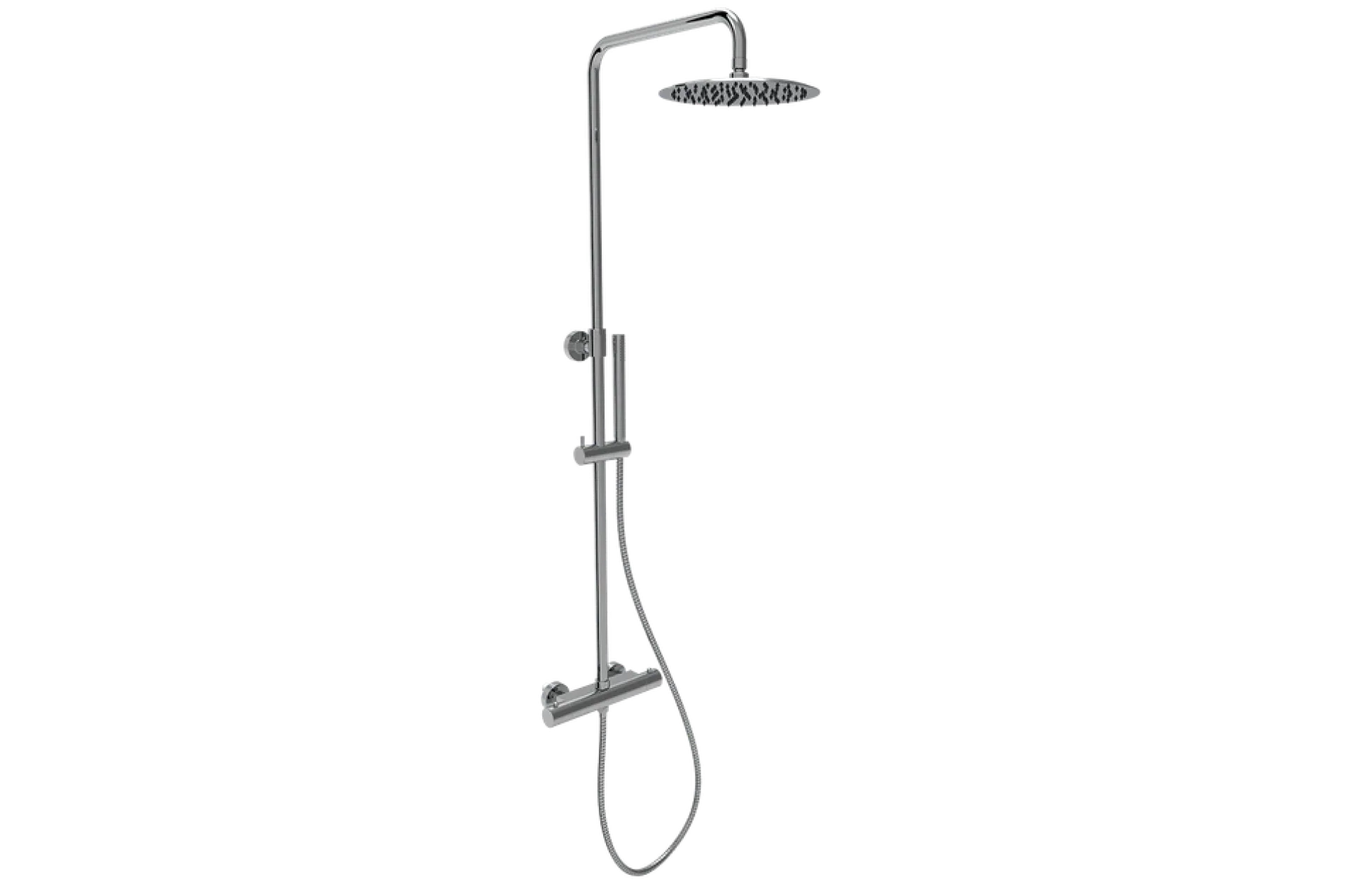 COALBROOK DUAL THERMOSTATIC SHOWER & SLIDER RAIL CP