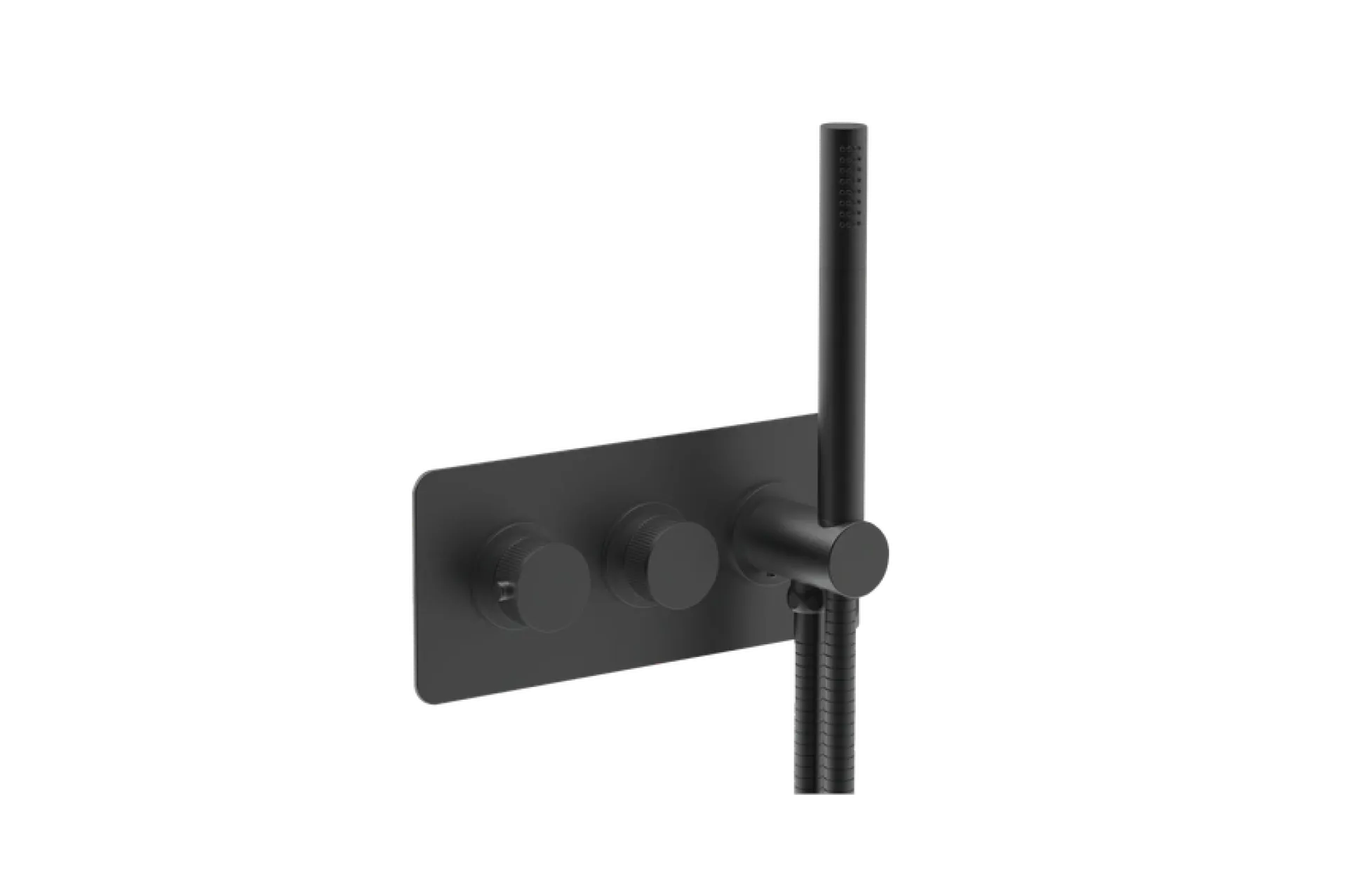 COALBROOK DECCA 2 OUTLET SHOWER WITH HANDSPRAY GM TRIM (FLUTED HANDLE)