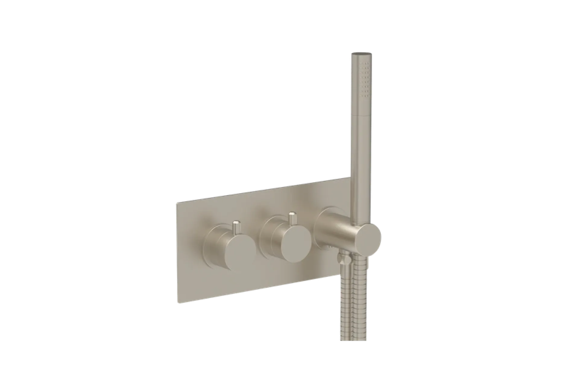 COALBROOK DOMO 2 OUTLET SHOWER WITH HANDSPRAY BN TRIM