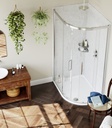 Valmeira 900mm Double Door Quadrant Frame (Doors Sold Separately)