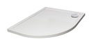 1200 x 800mm Right-Hand Stone Resin Offset Quadrant Low-Profile Shower Tray