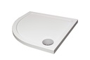 800 x 800mm Stone Resin Quadrant Low-Profile Shower Tray