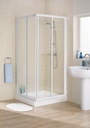 900mm Silver Framed Corner Entry Side Panel (85-88cm) – Set of 2 Required for Full Unit