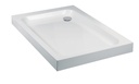 80mm 1200 x 900mm Stone Resin/ABS Rectangular Tray White Standard Height